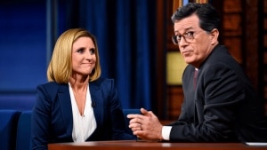 Julia Louis-Dreyfus Roasts Stephen Colbert On The Late Show As Veep's Selina Meyer — Watch