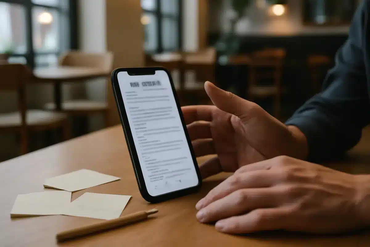 Cómo crear el currículum perfecto desde tu iPhone